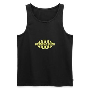 Geschenk für Geigenbauer - Männer Premium Bio Tank Top - Schwarz - Vorne - AI Model Male 178 light (178cm)