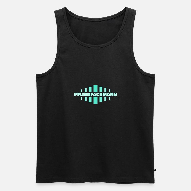 Beruf Pflegefachmann - Männer Premium Bio Tank Top - Schwarz