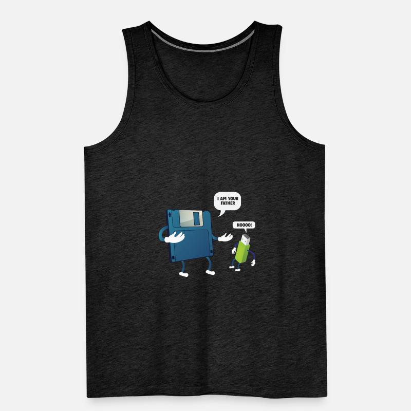 Father _ Son Floppy Disk ... Programmierer & Nerd Männer Premium Bio Tank Top