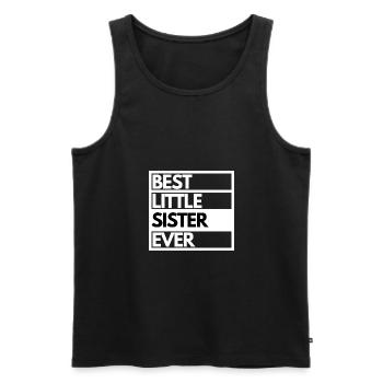 Beste kleine Schwester Geschenk Beste kleine Schwester - Männer Premium Bio Tank Top - Schwarz - Vorne - AI Model Male 178 light (178cm)