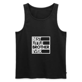 Bester kleiner Bruder aller Zeiten! Bester Bruder Geschenk - Männer Premium Bio Tank Top - Schwarz - Vorne - Michal (187cm)