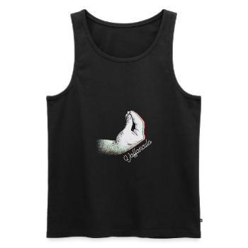 Vaffanculo Italienisch Italiener Italien Lustig - Männer Premium Bio Tank Top - Schwarz - Vorne - Michal (187cm)