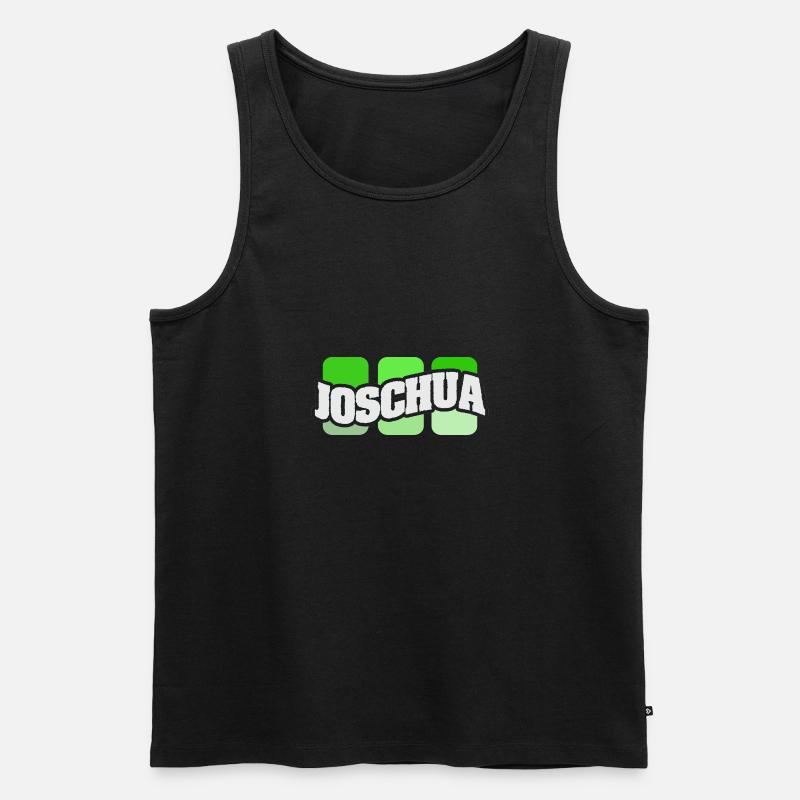 Joschua - Männer Premium Bio Tank Top - Schwarz