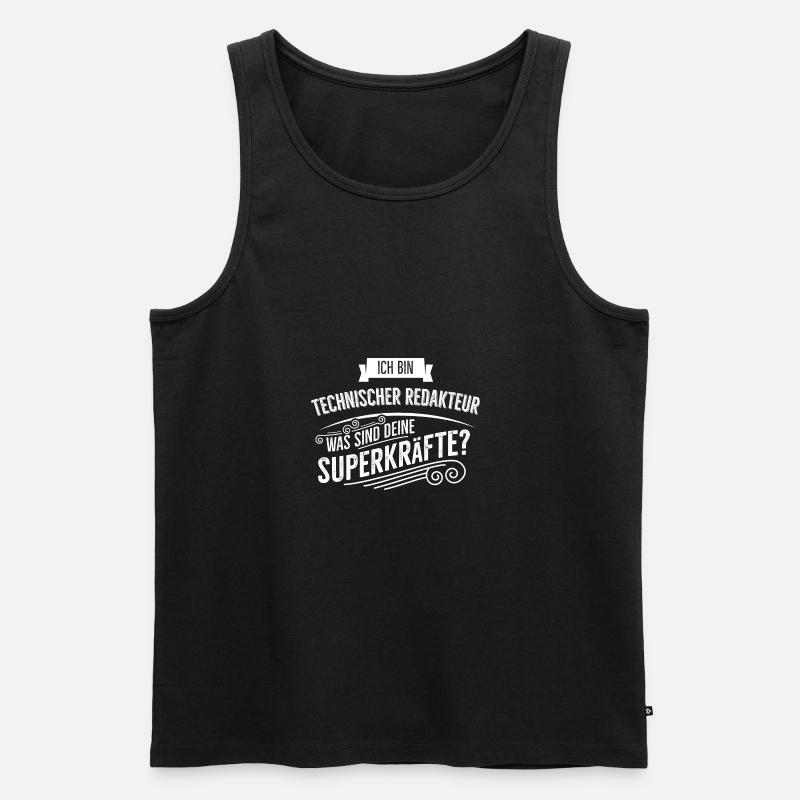 Technischer Redakteur - Männer Premium Bio Tank Top - Schwarz