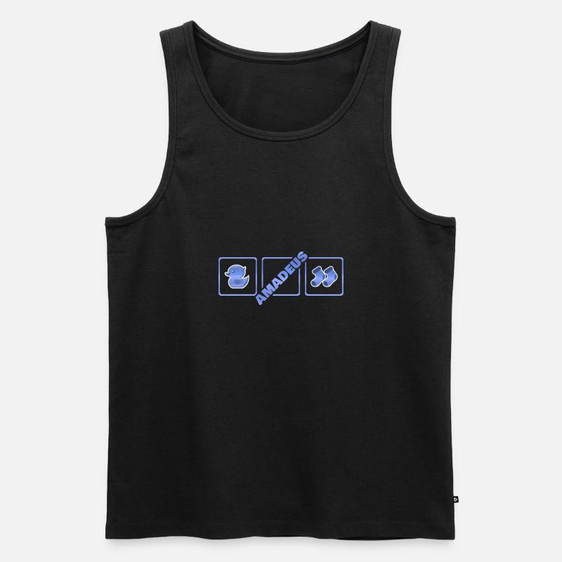Amadeus - Männer Premium Bio Tank Top - Schwarz