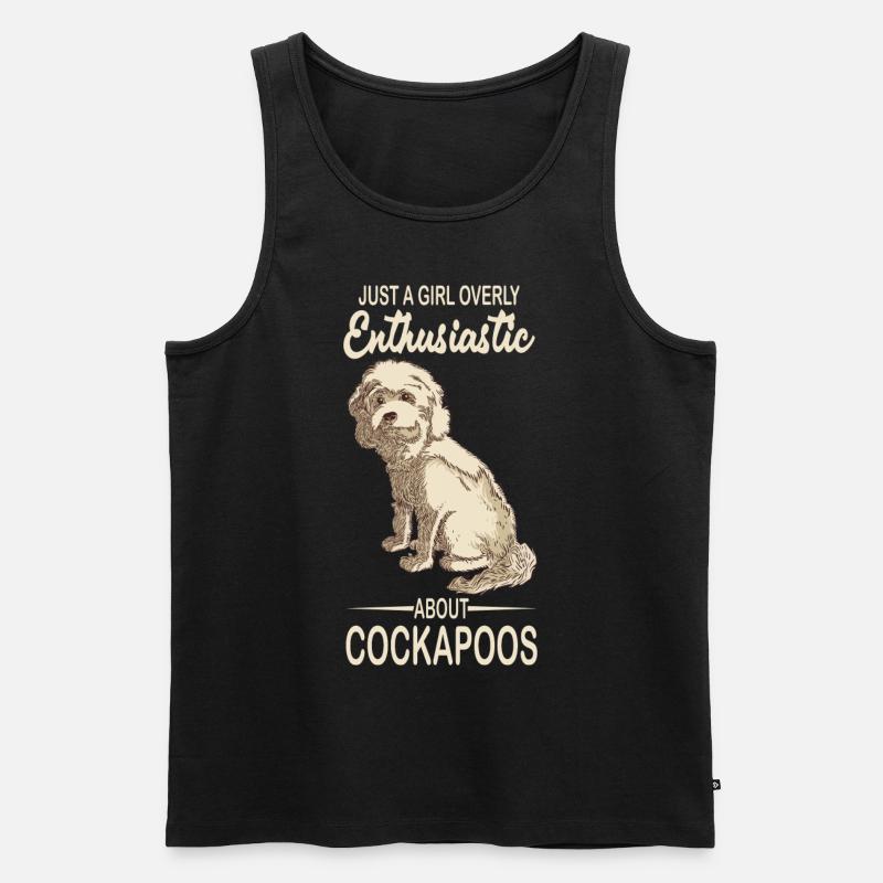 Cockapoo - Männer Premium Bio Tank Top - Schwarz