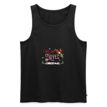 Weihnachten Guy Love Christmas Xmas Geschenk - Männer Premium Bio Tank Top - Schwarz - Vorne - AI Model Male 178 light (178cm)