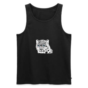 TIGRE POLAIRE - Débardeur bio Premium Homme - noir - Devant - Michal (187cm)