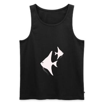 Fisch Aquarium Meerestier Klima Umweltschutz - Männer Premium Bio Tank Top - Schwarz - Vorne - AI Model Male 178 light (178cm)