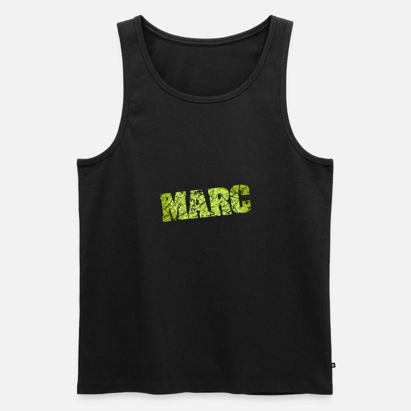 Marc als Marc - Männer Premium Bio Tank Top - Schwarz
