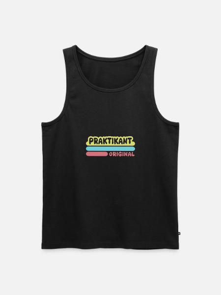 Intern as first name - Men's Premium Organic Tank Top - black