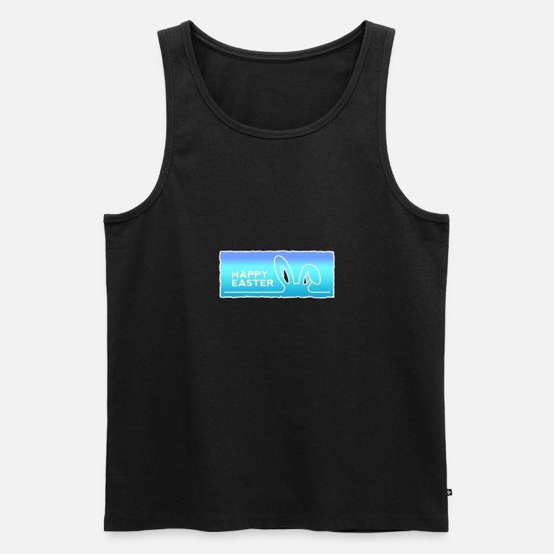 Happy Easter with Easter - Men's Premium Organic Tank Top - black