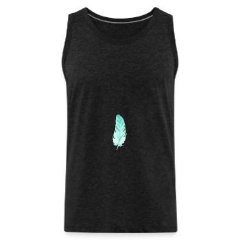 Spring - Men's Premium Organic Tank Top - charcoal grey - Front - Alexander (188cm)