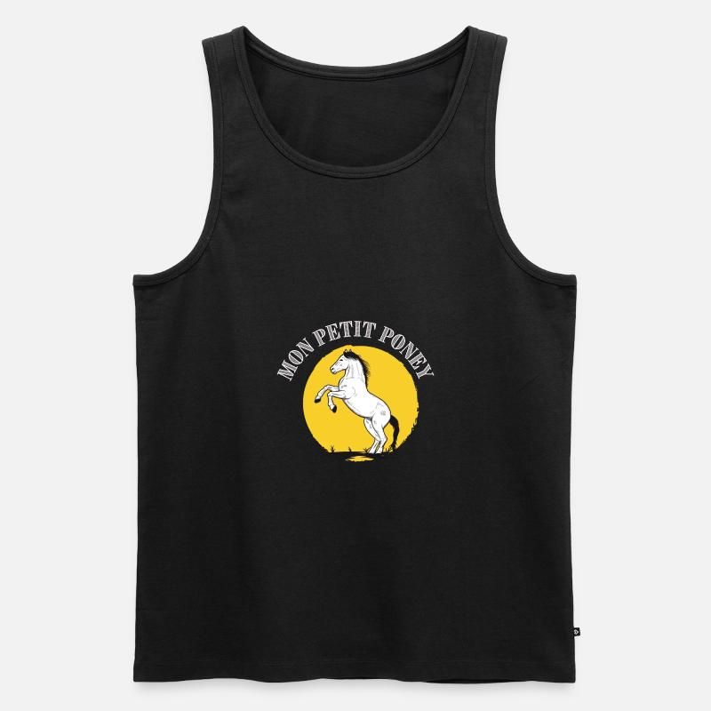 Reiten - Reiter Geschenkidee - Männer Premium Bio Tank Top - Schwarz