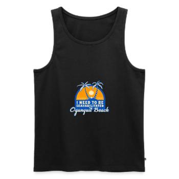 I Need To Be Seahabilitated Ogunquit Beach Summer - Männer Premium Bio Tank Top - Schwarz - Vorne - Michal (187cm)