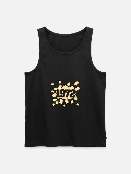 Born in 1972 - Men's Premium Organic Tank Top - black