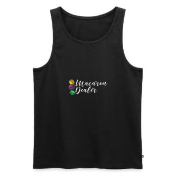Dessert Italien Makronen Kekse Macaroon - Männer Premium Bio Tank Top - Schwarz - Vorne - AI Model Male 178 light (178cm)