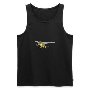Molina Parakeet Parrot Bird Parakeet - Men's Premium Organic Tank Top - black - Front - Michal (187cm)