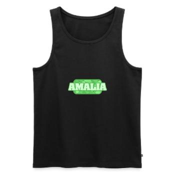 Health & Medical Amalia - Men's Premium Organic Tank Top - black - Front - Michal (187cm)