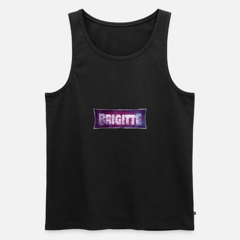 Brigitte - Männer Premium Bio Tank Top - Schwarz