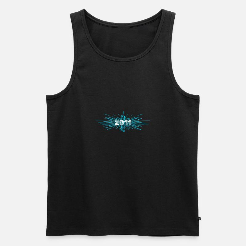 Witzig 2011 - Männer Premium Bio Tank Top - Schwarz