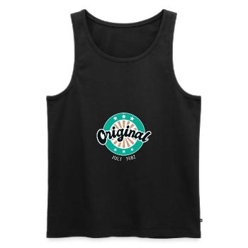 Juli 1982 - 40. Geburtstag Geschenk. Awesome. - Männer Premium Bio Tank Top - Schwarz - Vorne - Michal (187cm)
