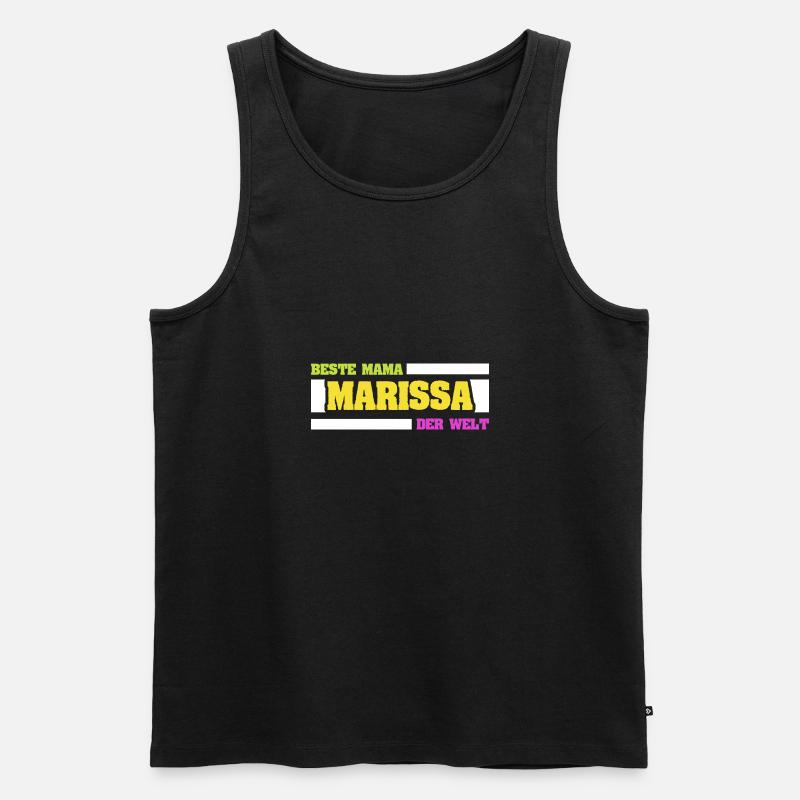 Marissa als Mutter - Männer Premium Bio Tank Top - Schwarz