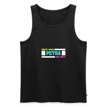 Mutter Petra - Männer Premium Bio Tank Top - Schwarz - Vorne - AI Model Male 178 light (178cm)