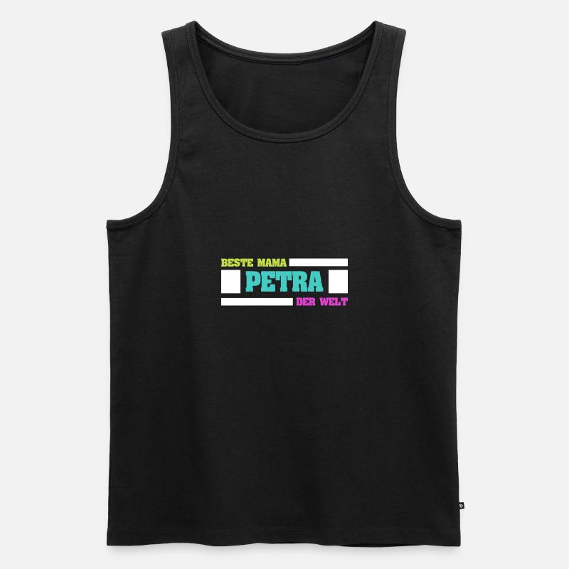 Mutter Petra - Männer Premium Bio Tank Top - Schwarz