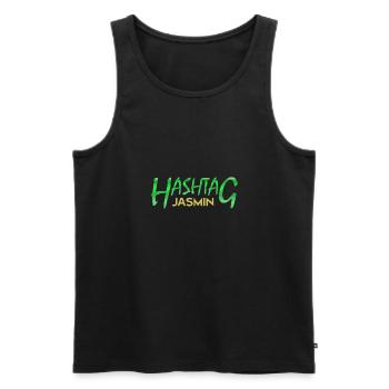 Jasmin als Vorname - Männer Premium Bio Tank Top - Schwarz - Vorne - AI Model Male 178 light (178cm)