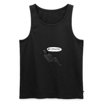Raven Nevermore Edgar - Men's Premium Organic Tank Top - black - Front - AI Model Male 178 light (178cm)