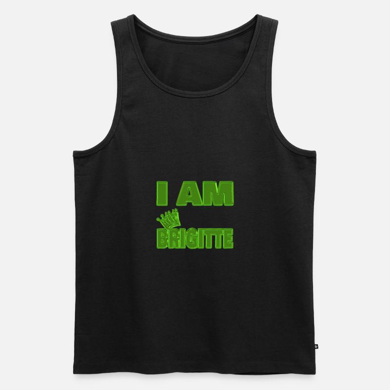 Brigitte - Männer Premium Bio Tank Top - Schwarz