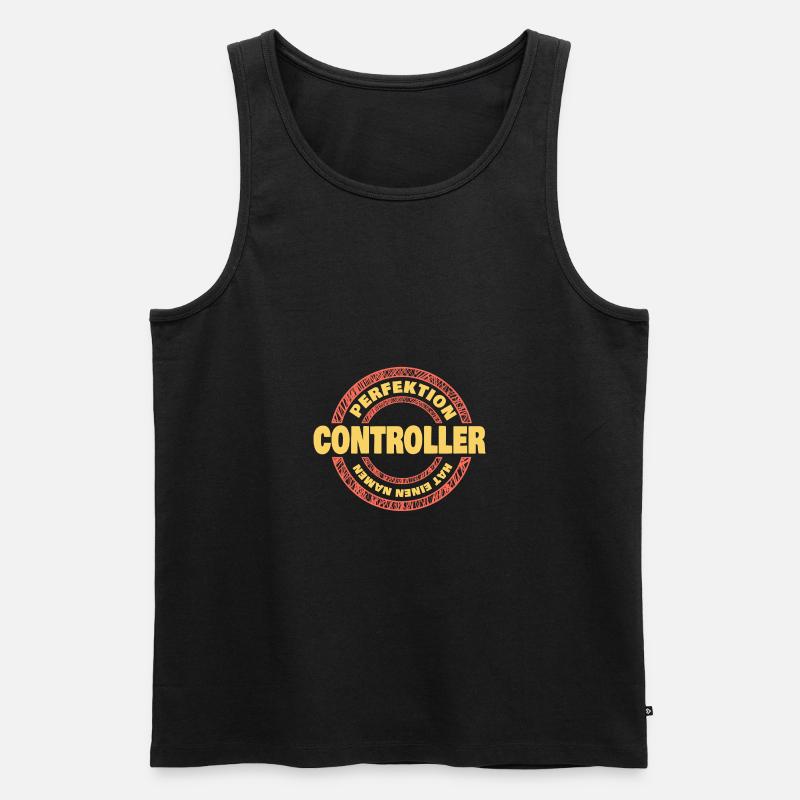 Perfektion Controller - Männer Premium Bio Tank Top - Schwarz