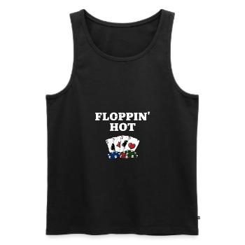 Floppin' Hot Card Games Poker Card Player Poker - Männer Premium Bio Tank Top - Schwarz - Vorne - Michal (187cm)