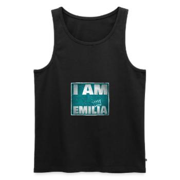 King Emilia Name - Men's Premium Organic Tank Top - black - Front - Michal (187cm)
