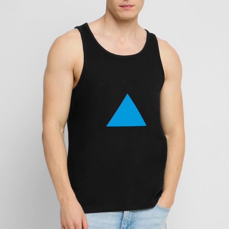 Triangle Forme Bleu Cadeau Math Géométrie Débardeur bio Premium Homme