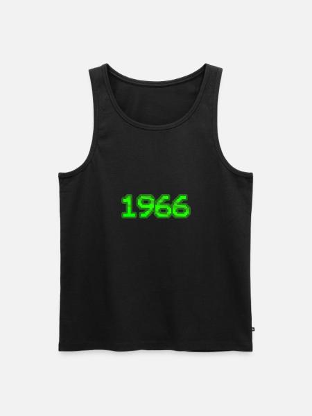 Nerd 1966 - Männer Premium Bio Tank Top - Schwarz