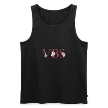 VBS Crew Teacher Student Summer Camp Vacation - Men's Premium Organic Tank Top - black - Front - AI Model Male 178 light (178cm)