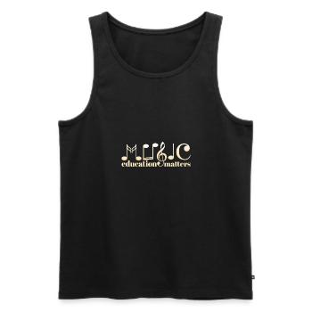 Music Teacher Life Musician Quote Music Education - Männer Premium Bio Tank Top - Schwarz - Vorne - AI Model Male 178 light (178cm)
