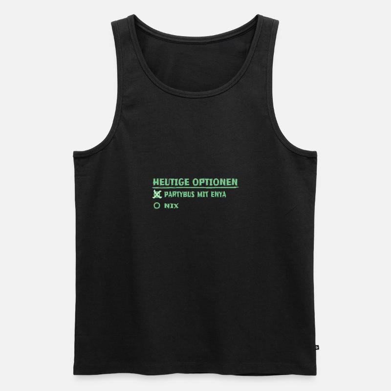 enya enya - Männer Premium Bio Tank Top - Schwarz
