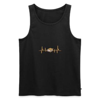 S'more Lagerfeuer Marshmallow Camping - Männer Premium Bio Tank Top - Schwarz - Vorne - AI Model Male 178 light (178cm)