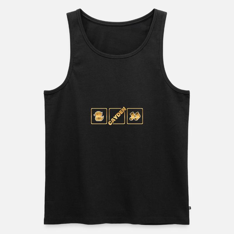 Geburt Cayden - Männer Premium Bio Tank Top - Schwarz