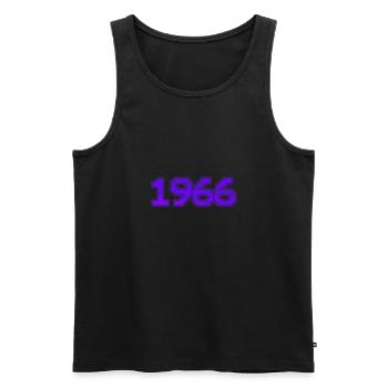 Nerd 1966 - Men's Premium Organic Tank Top - black - Front - AI Model Male 178 light (178cm)