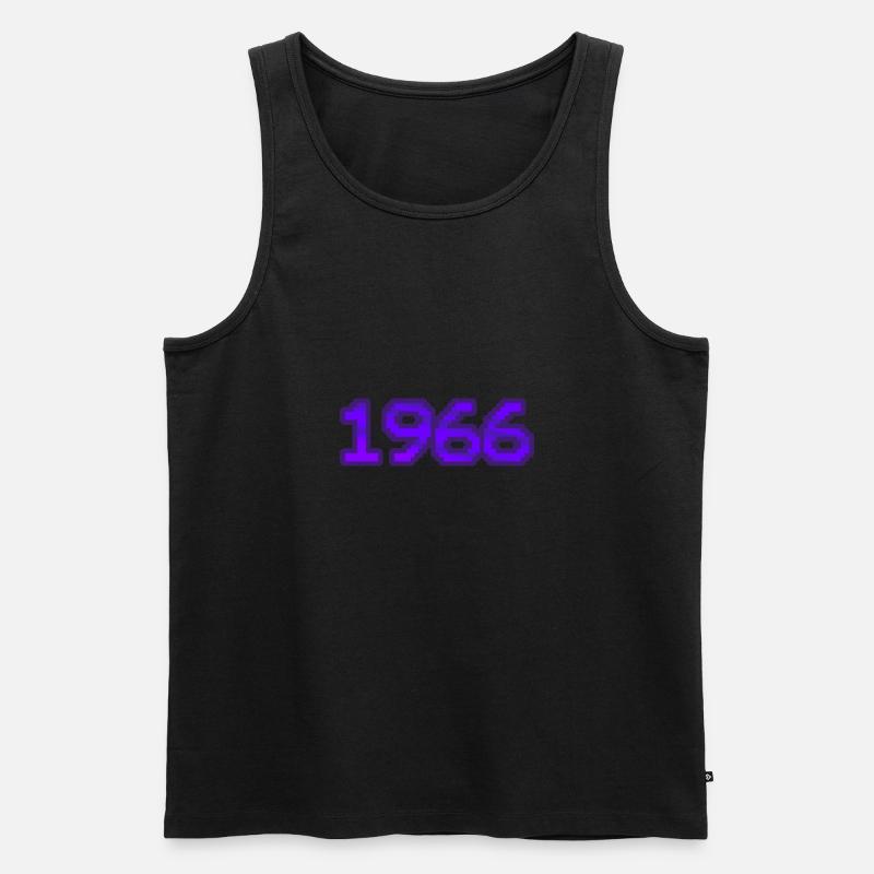 Nerd 1966 - Männer Premium Bio Tank Top - Schwarz