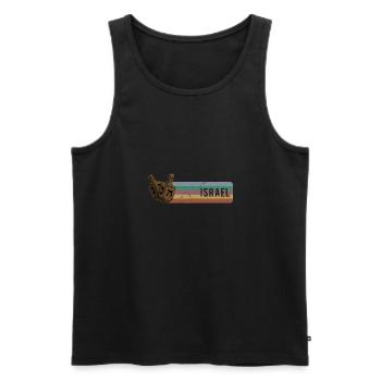 Dreidel Tradition Israel Chanukka Judentum - Männer Premium Bio Tank Top - Schwarz - Vorne - AI Model Male 178 light (178cm)