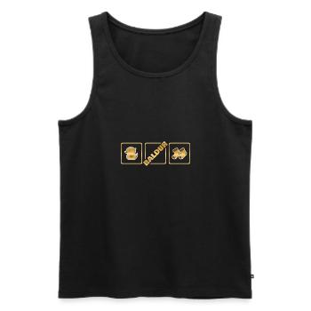 Baldur als Geburt - Männer Premium Bio Tank Top - Schwarz - Vorne - AI Model Male 178 light (178cm)