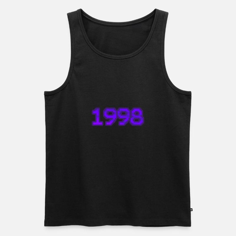 Computer 1998 - Männer Premium Bio Tank Top - Schwarz