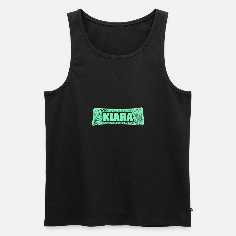 Kiara als Geburtsname - Männer Premium Bio Tank Top - Schwarz