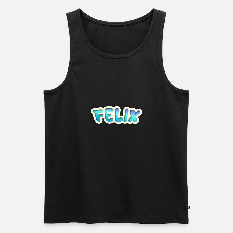 Felix als Job - Männer Premium Bio Tank Top - Schwarz