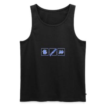 Adrien als Geburt - Männer Premium Bio Tank Top - Schwarz - Vorne - AI Model Male 178 light (178cm)
